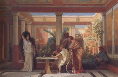 Alma-Tadema, Sir Lawrence Gustave Boulanger,The Rehearsal in the House of the Tragic Poet (mk23) oil painting image